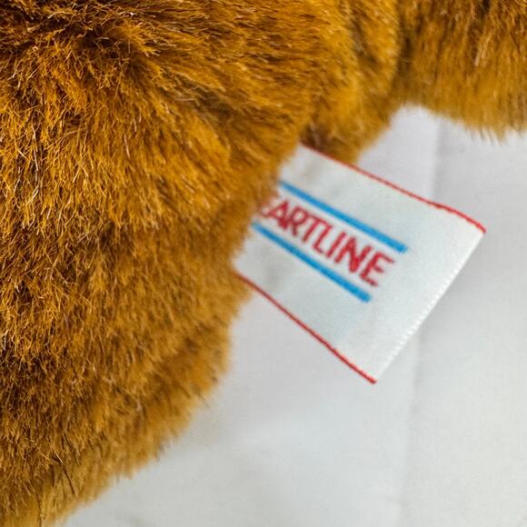 Vtg Heartline Teddy Bear Plush Because You Are Special 1987 Crochet Collar 13” - Picture 11 of 11